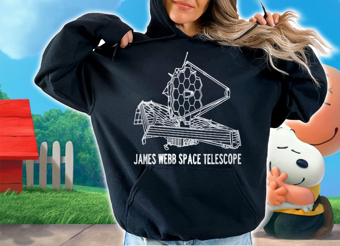Womens James Webb Space Telescope Blueprint Schematic Diagram T-shirt t-shirt hoodie