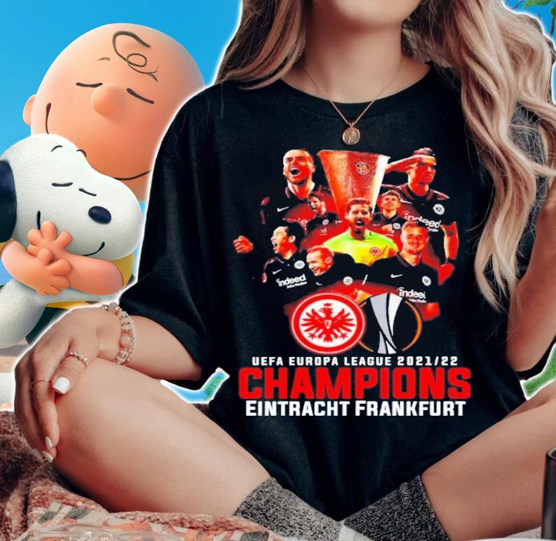 Eintracht Frankfurt UEFA Europa League 2021-2022 Champions Shirt t-shirt