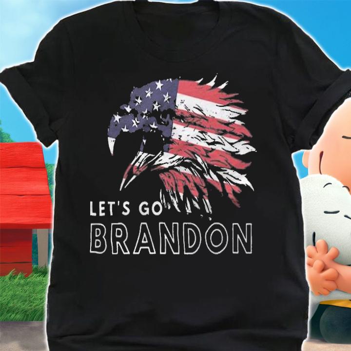 Let's Go Brandon Eagle FJB USA Flag T-Shirt t-shirt shirt