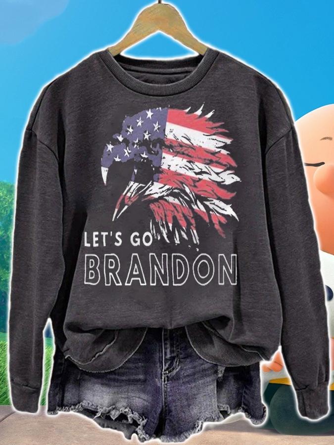 Let's Go Brandon Eagle FJB USA Flag T-Shirt t-shirt sweatshirt