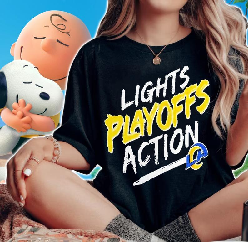 Los Angeles Rams Playoffs Action T-Shirt t-shirt woman shirt