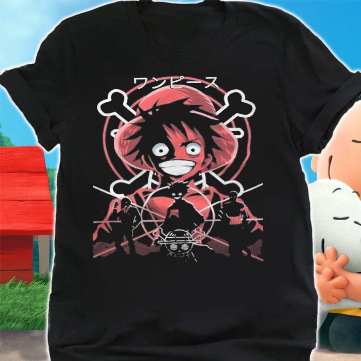 One Piece monster trio Japanese style logo T-shirt t-shirt shirt