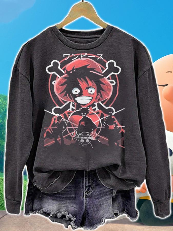 One Piece monster trio Japanese style logo T-shirt t-shirt sweatshirt