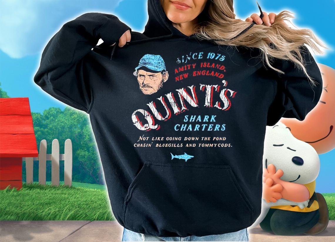 Quint's Shark Charters Since 1975 Amity Island New England Shirt t-shirt hoodie