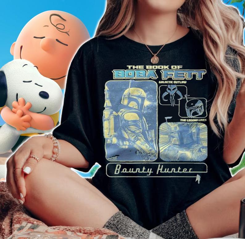 The Book of Boba Fett Galactic Outlaw The Legend Lives Bounty Hunter 2022 T-shirt t-shirt woman shirt