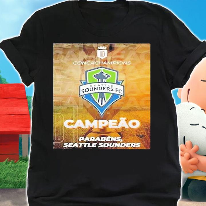 Concacaf Champions League Seattle Sounders FC Campeao Parabens T-Shirt t-shirt shirt