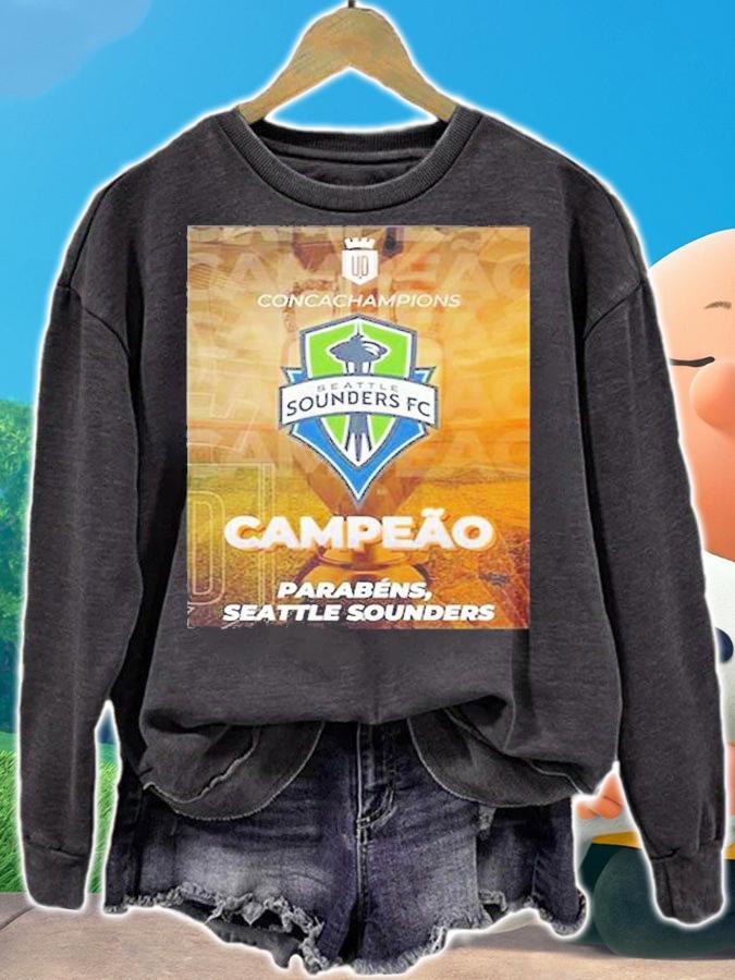 Concacaf Champions League Seattle Sounders FC Campeao Parabens T-Shirt t-shirt sweatshirt