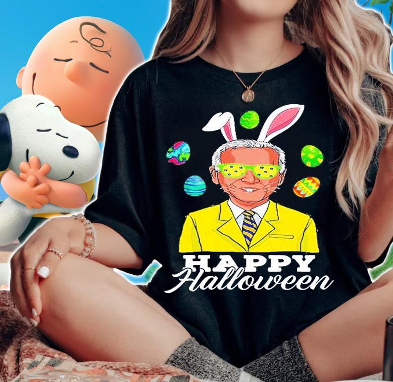 Funny Joe Biden Confused Easter Day Bunny T-Shirt t-shirt woman shirt