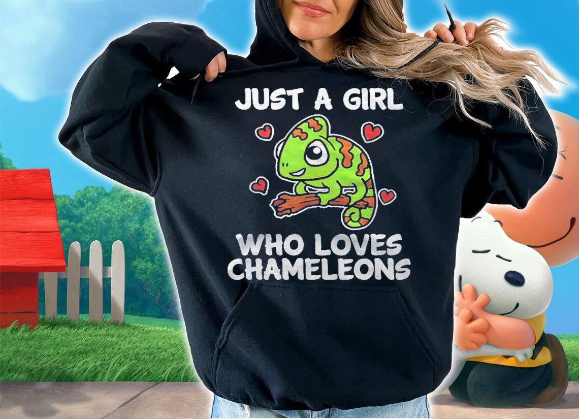 Just A Girl Who Loves Chameleons Lizard Chameleon Costume Shirt t-shirt hoodie