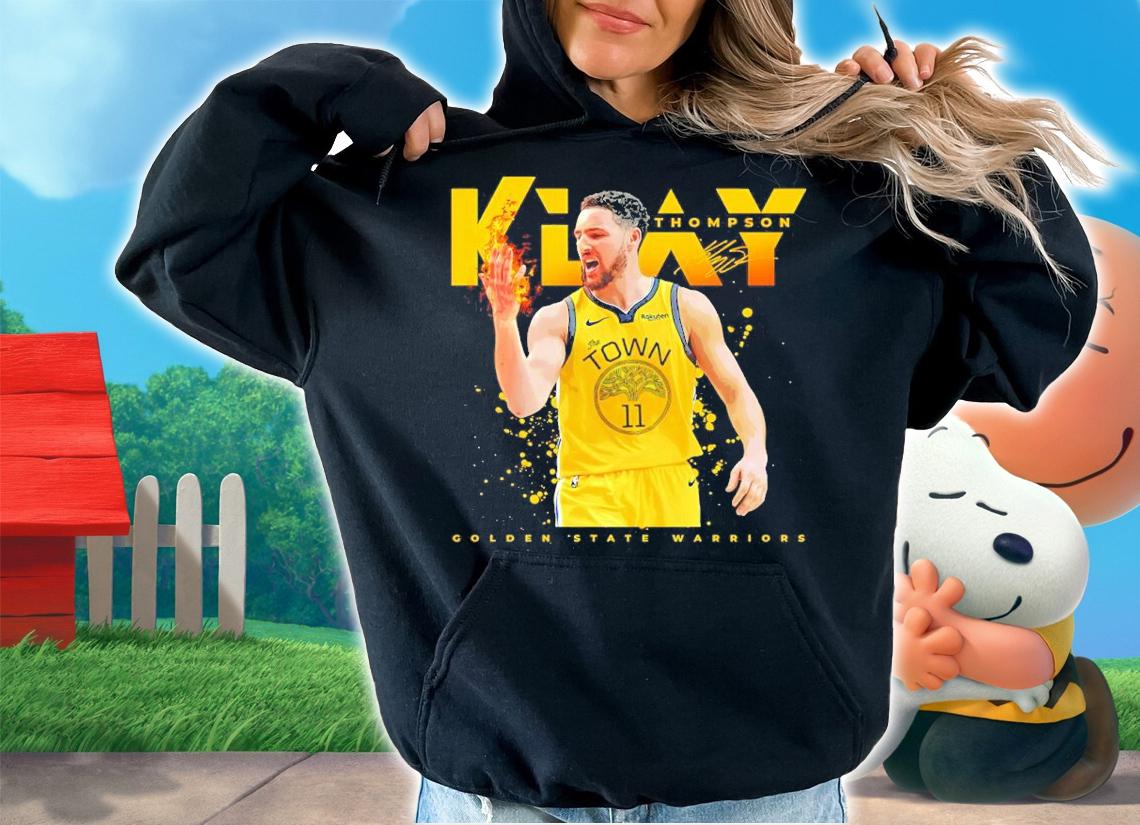 Klay Thompson On Fire Golden State Warriors Basketball Shirt t-shirt hoodie