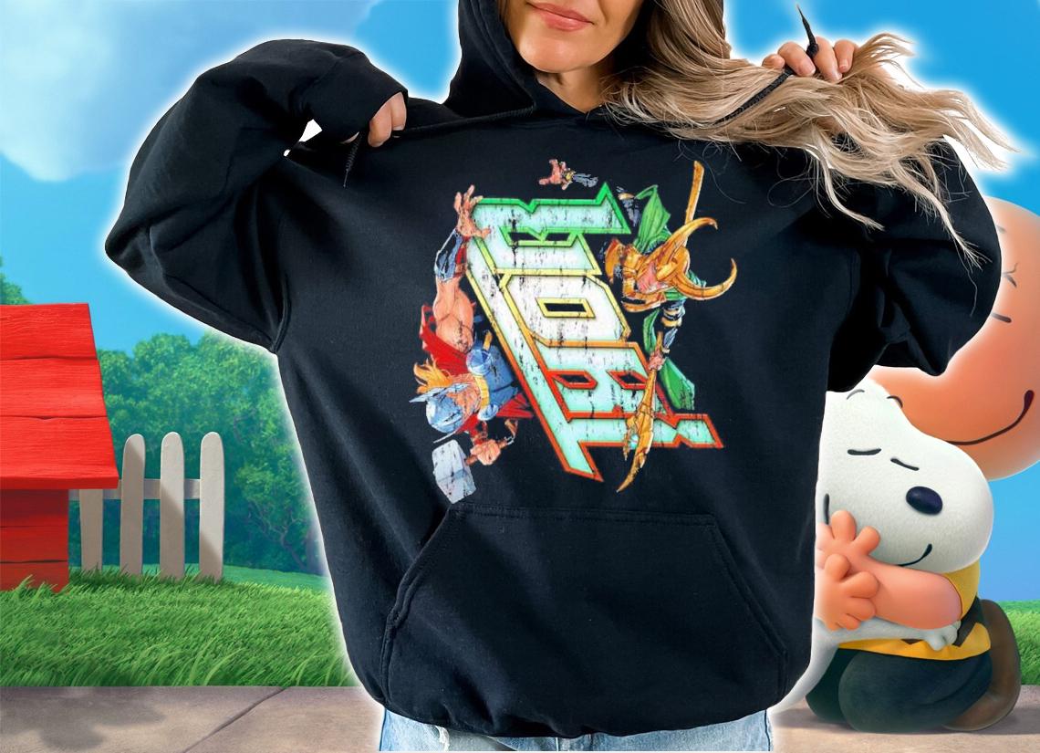 Marvel Thor Vs. Loki Comic Book Shirt t-shirt hoodie