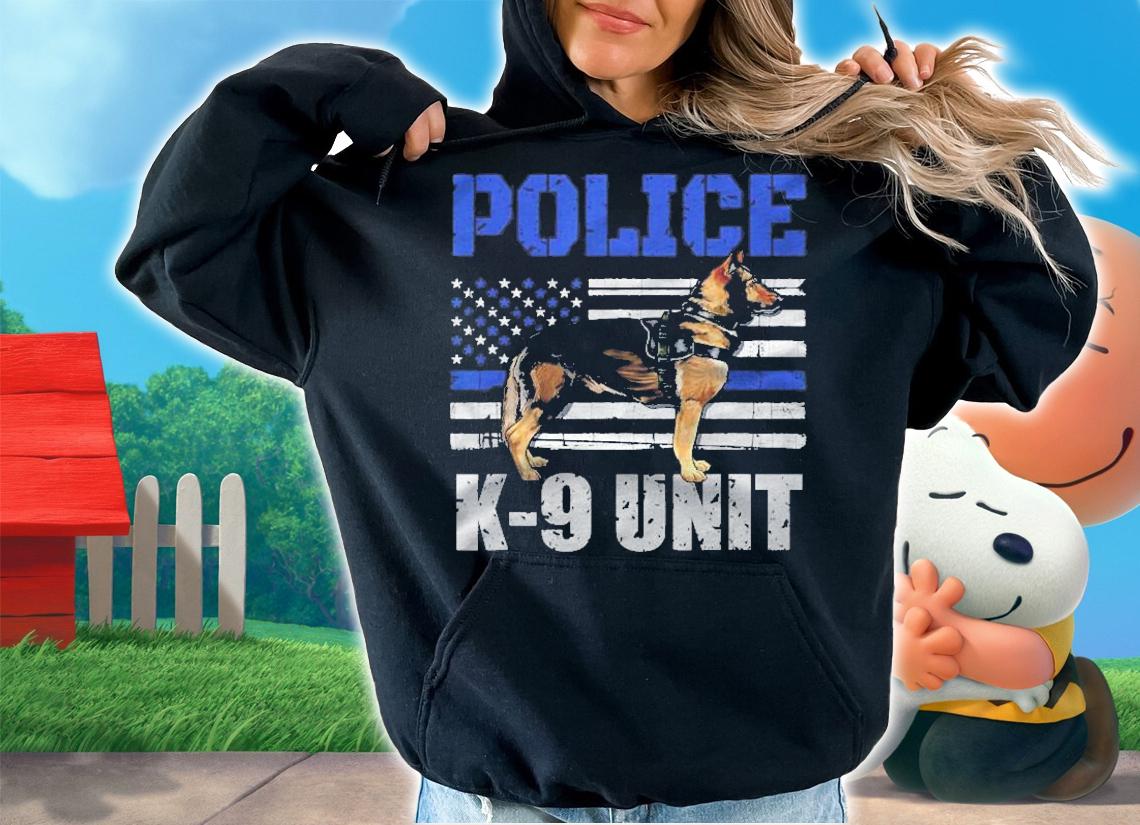 Police K 9 Unit Thin Blue Line Officer Dog Costume Shirt t-shirt hoodie