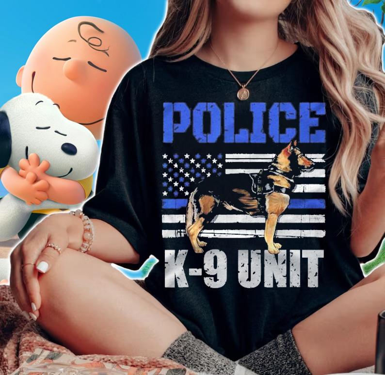Police K 9 Unit Thin Blue Line Officer Dog Costume Shirt t-shirt woman shirt