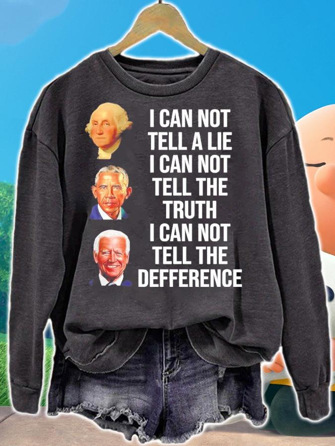 Washington Obama Biden I Can Not Tell A Lie I Can Not Tell The Truth I Can Not Tell The Difference Shirt t-shirt sweatshirt