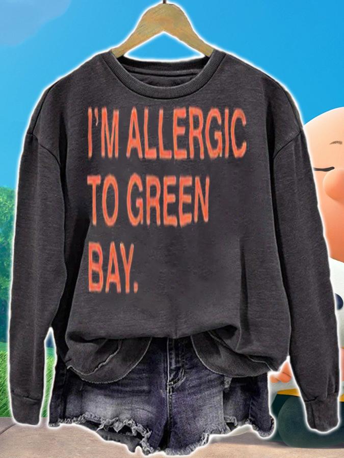 I'm allergic to Green Bay T-shirt t-shirt