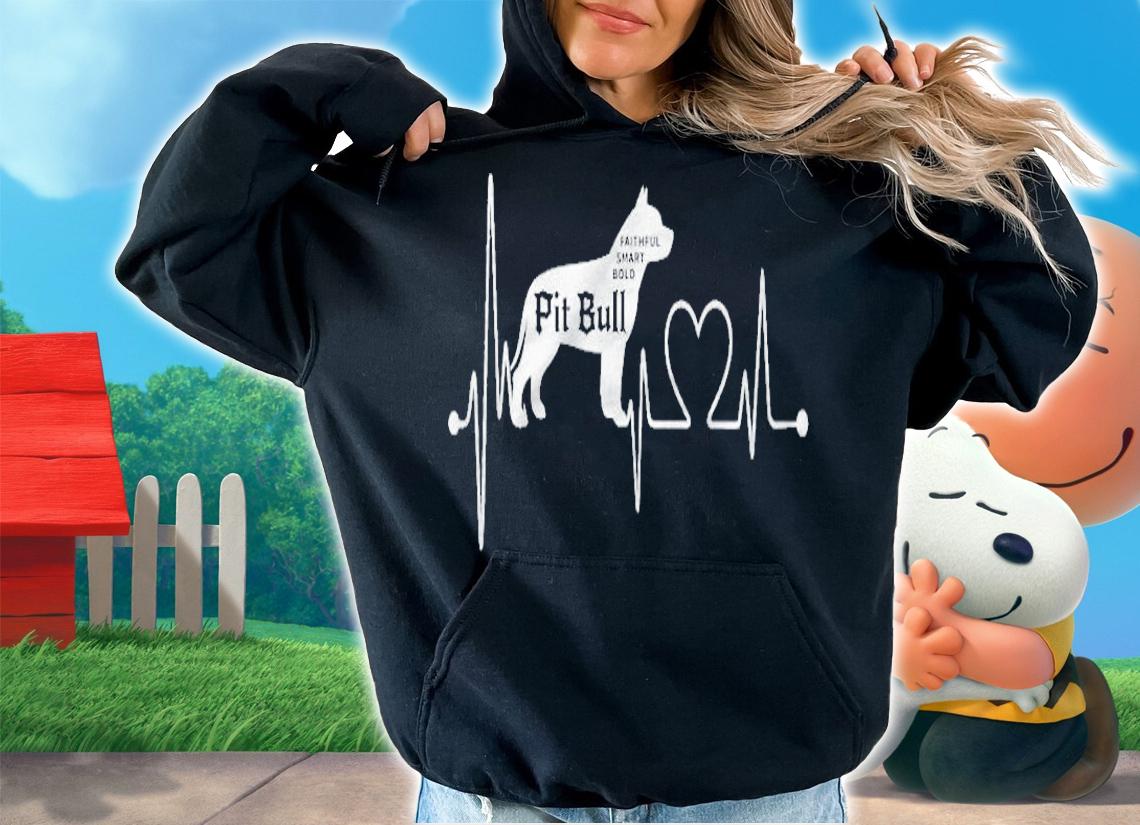 Pitbull Dog Heartbeat Ekg My Dogs Are My Cardio T-shirt t-shirt hoodie