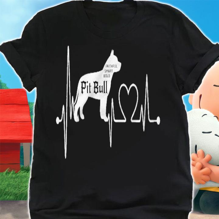 Pitbull Dog Heartbeat Ekg My Dogs Are My Cardio T-shirt t-shirt shirt
