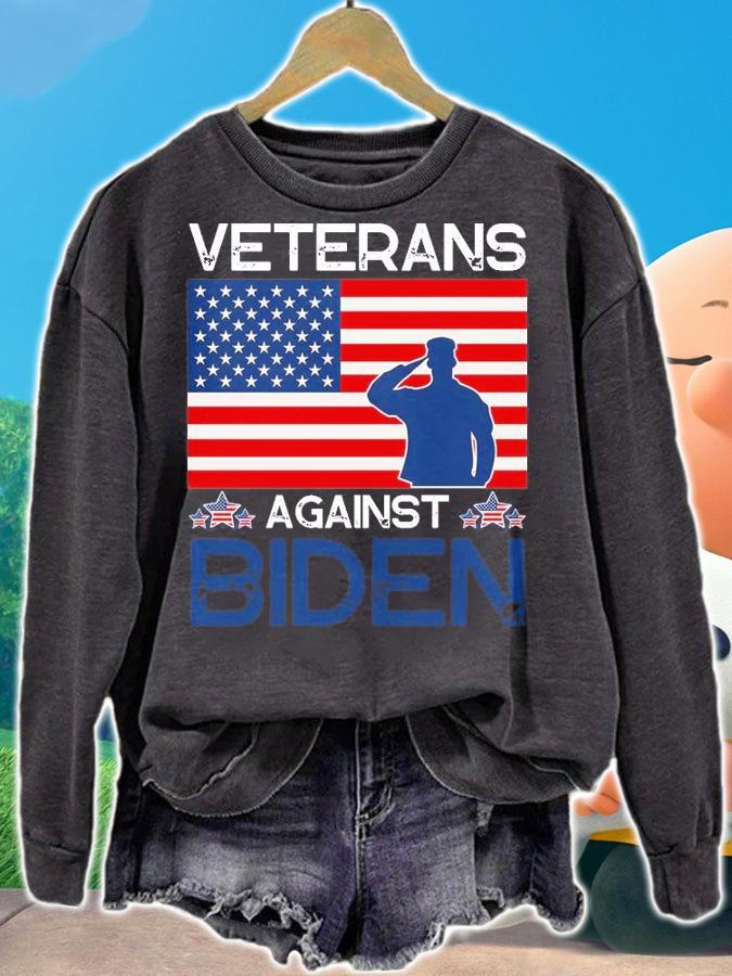 Veterans Against Biden Anti Biden For President T-Shirt t-shirt sweatshirt