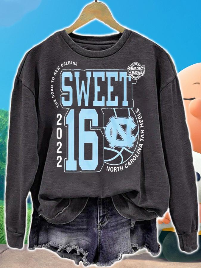 Carolina Tar Heels March Madness Sweet 16 NCAA The Road To New Orleans 2022 T-Shirt t-shirt sweatshirt