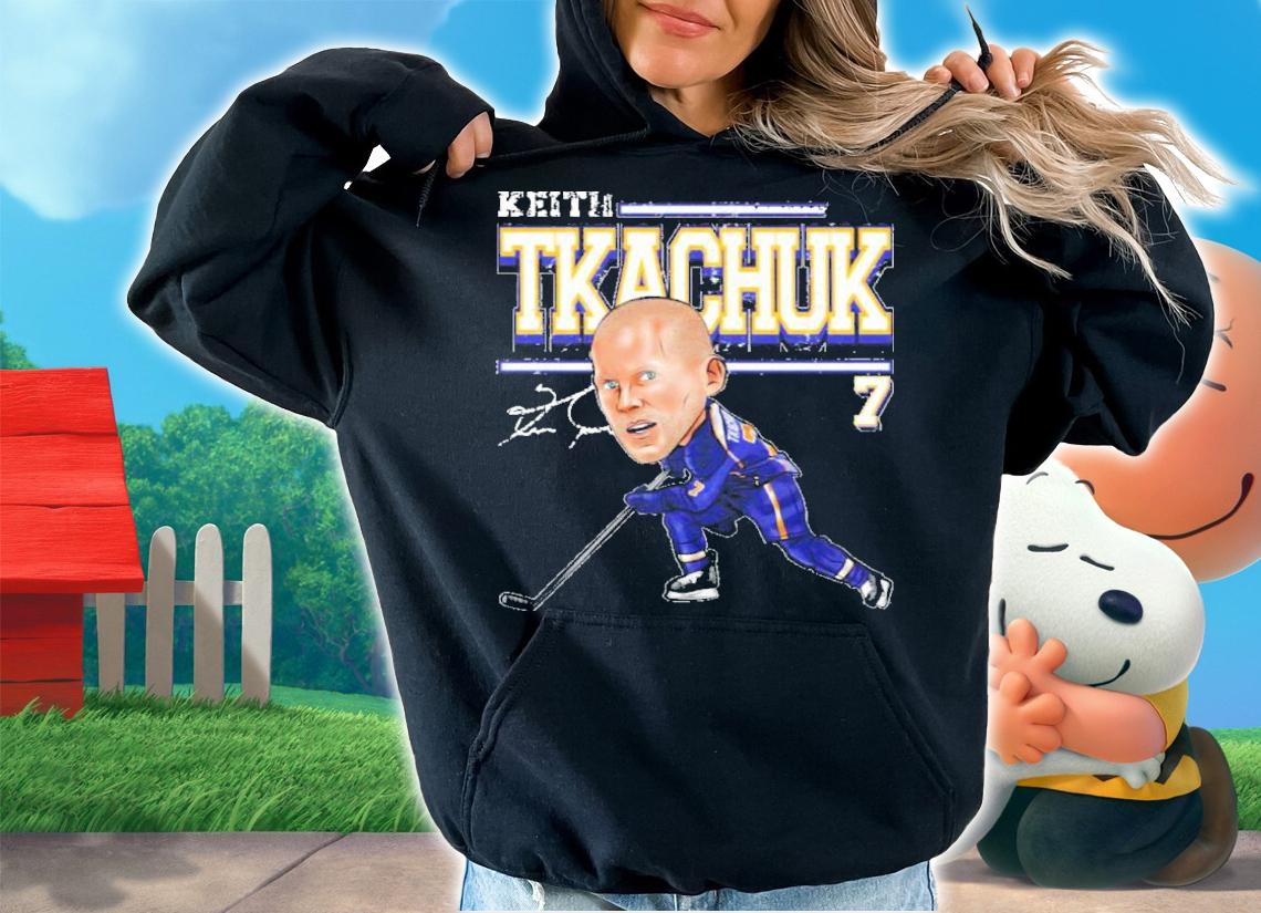 Keith Tkachuk St. Louis Cartoon Hockey Signatures Shirt t-shirt