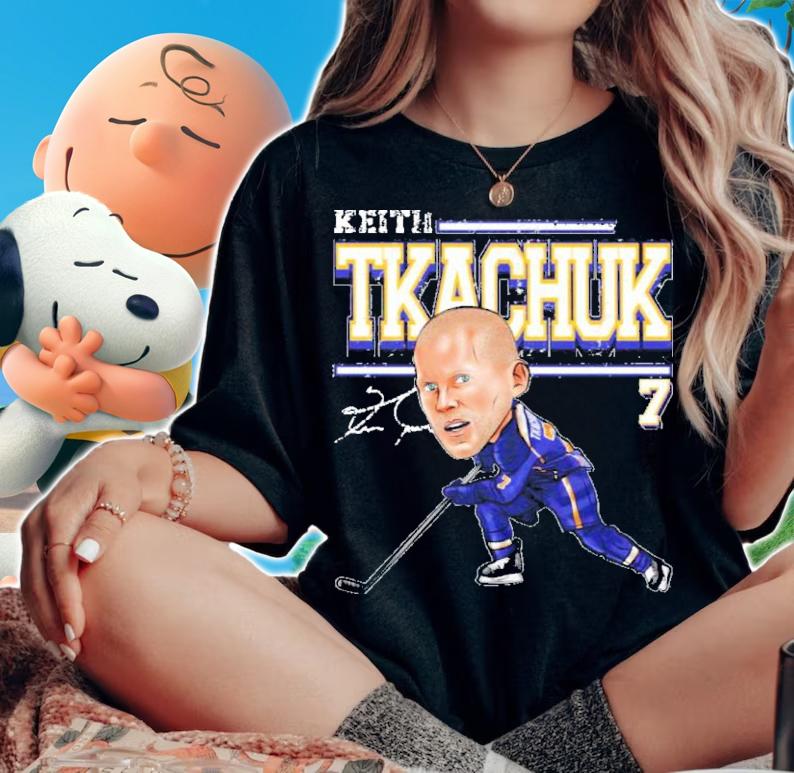 Keith Tkachuk St. Louis Cartoon Hockey Signatures Shirt t-shirt