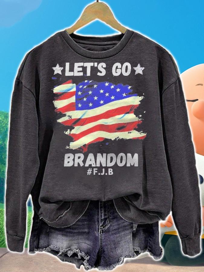 Lets Go Brandon Usa Conservative Flag Shirt t-shirt sweatshirt