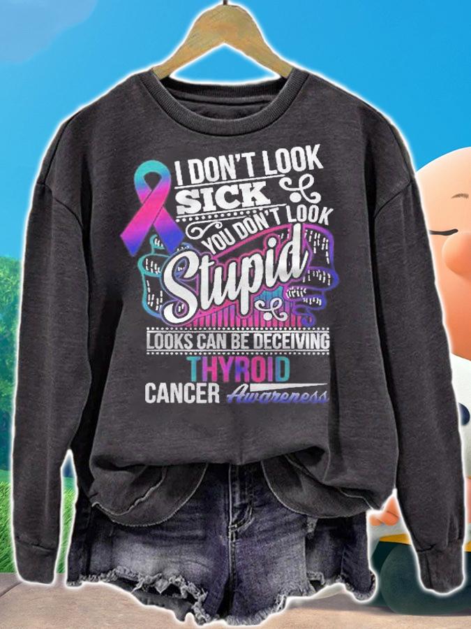 Looks Can Be Deceiving Thyroid Cancer Awareness shirt t-shirt sweatshirt