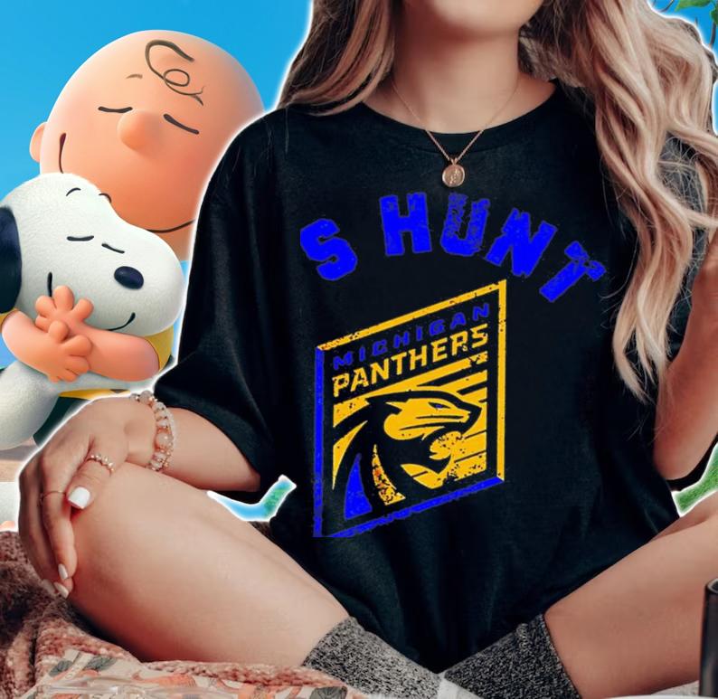 Michigan Panthers Let's Hunt logo T-shirt t-shirt woman shirt
