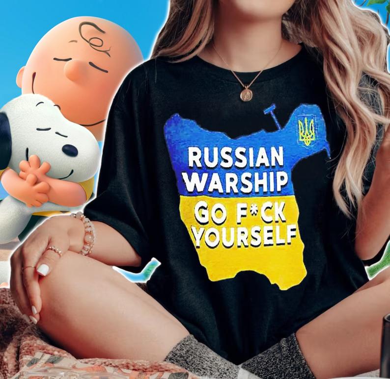 Russian Warship Go Fuck Yourself Free Ukaraine Unisex T-Shirt t-shirt