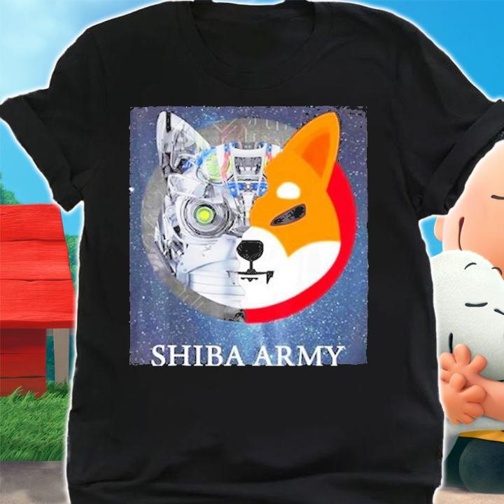 Shibu Inu Crypto Shiba Army Hold To The Moon T-Shirt t-shirt shirt
