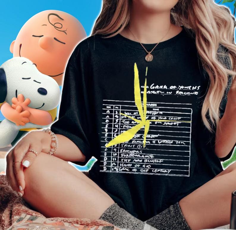 Space mirror tracklist T-shirt t-shirt woman shirt