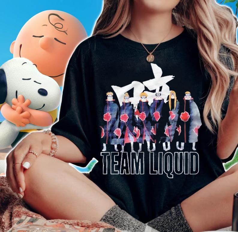 Team Liquid x Naruto Akatsuki Six Paths Of Pain T-shirt t-shirt woman shirt