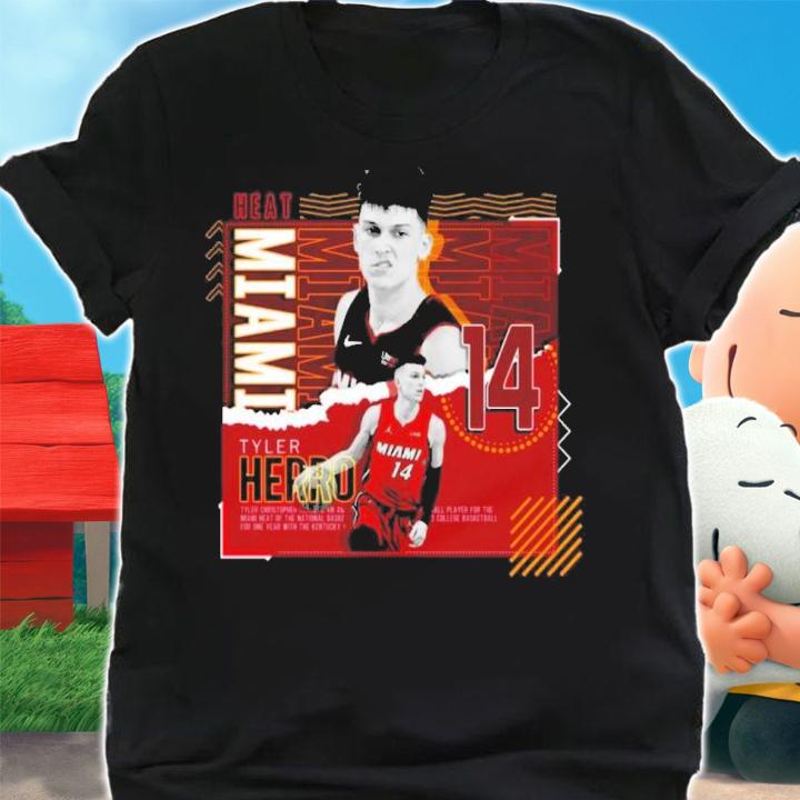Tyler Herro Miami Heat Basketball Paper Poster Heat Shirt t-shirt shirt