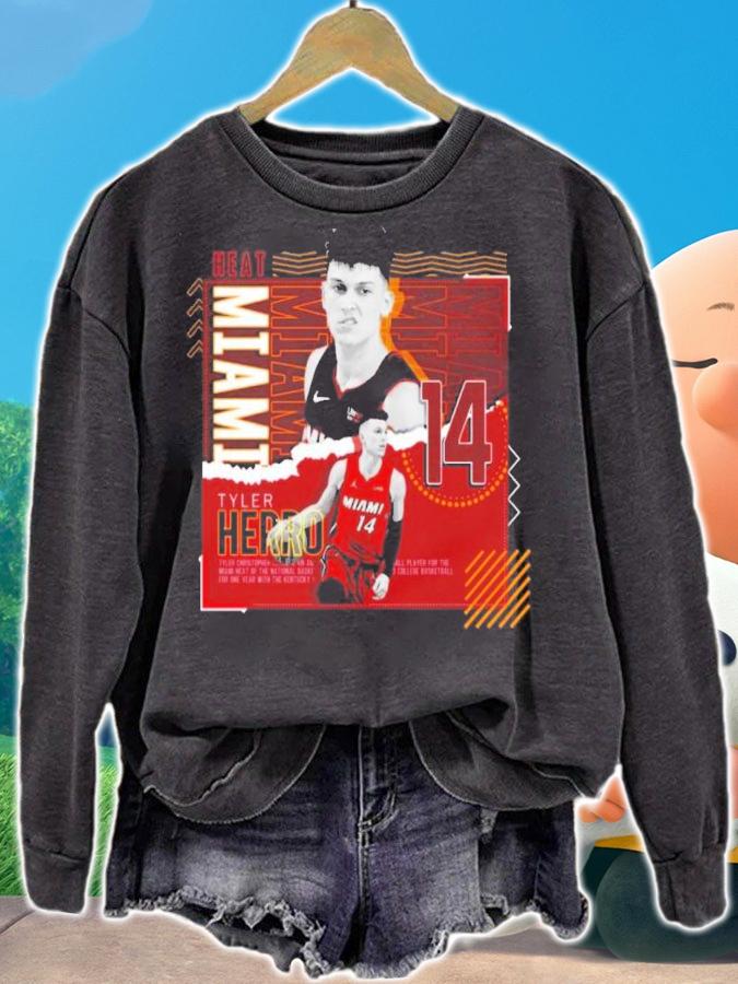 Tyler Herro Miami Heat Basketball Paper Poster Heat Shirt t-shirt sweatshirt
