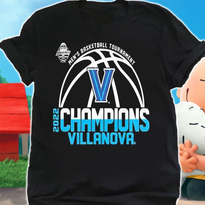 Villanova University Men's Basketball 2022 Big East Tournament Champions Villanova T-Shirt t-shirt