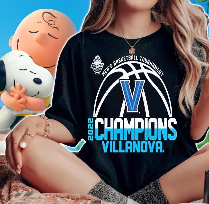 Villanova University Men's Basketball 2022 Big East Tournament Champions Villanova T-Shirt t-shirt