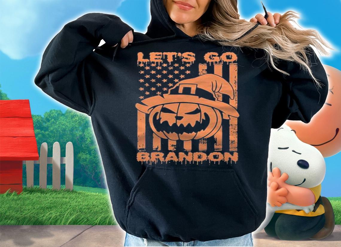 F Joe Biden let's Go Brandon Joe Biden Meme Halloween USA Flag T-Shirt t-shirt