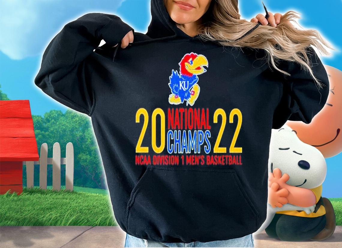 Kansas Jayhawks National Champs 2022 NCAA Division 1 Mens Basketball T-Shirt t-shirt hoodie