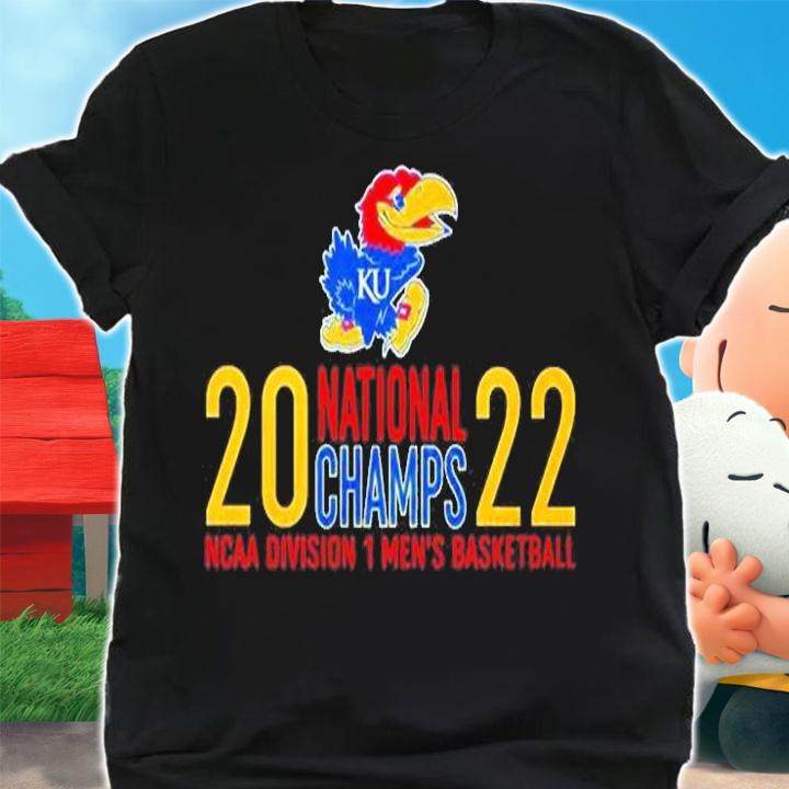 Kansas Jayhawks National Champs 2022 NCAA Division 1 Mens Basketball T-Shirt t-shirt shirt