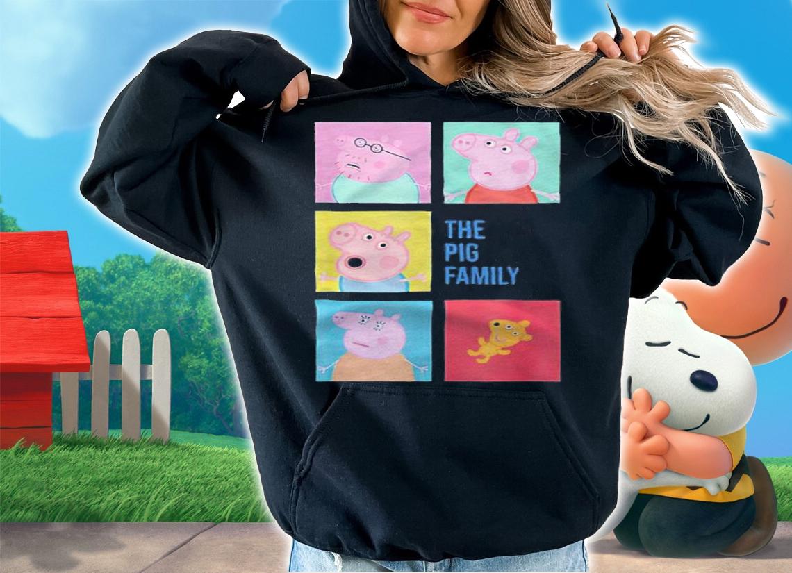 Peppa pig the pig family T-shirt t-shirt hoodie