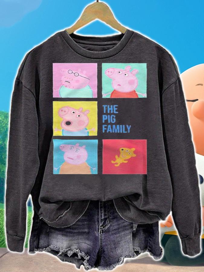Peppa pig the pig family T-shirt t-shirt sweatshirt