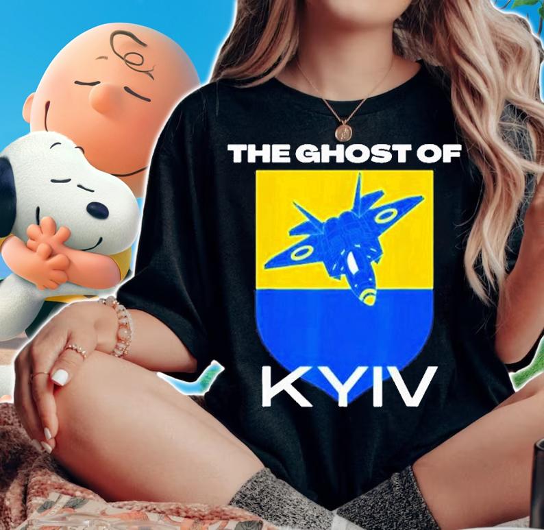 The Ghost Of Kyiv Fighter Pilot T-Shirt t-shirt woman shirt
