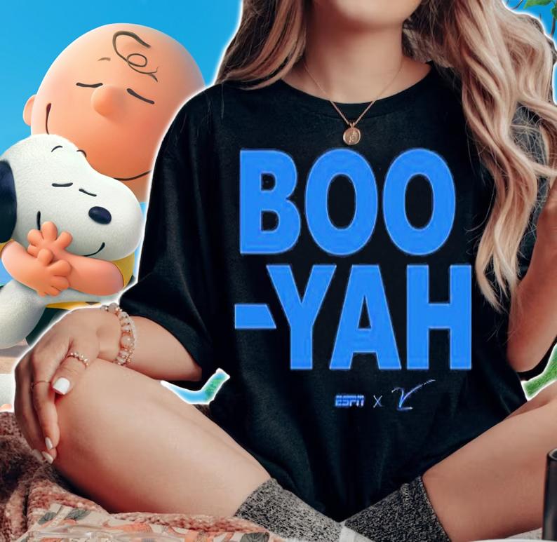 ESPN Stuart Scott Boo-yah T-Shirt t-shirt woman shirt
