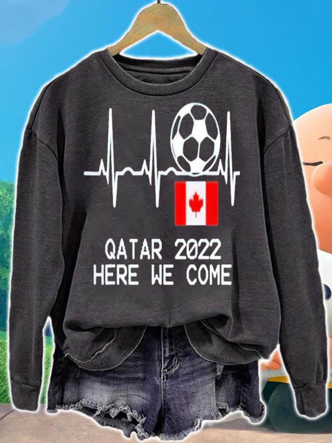 Soccer Qatar 2022 Here We Come Shirt t-shirt sweatshirt