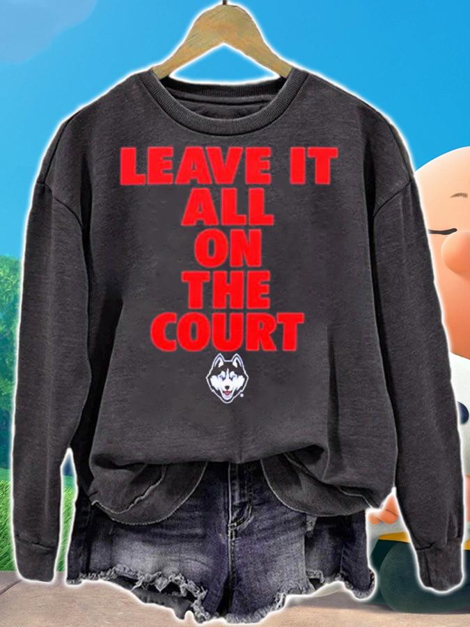 Uconn Huskies Leave It All On The Court Shirt t-shirt