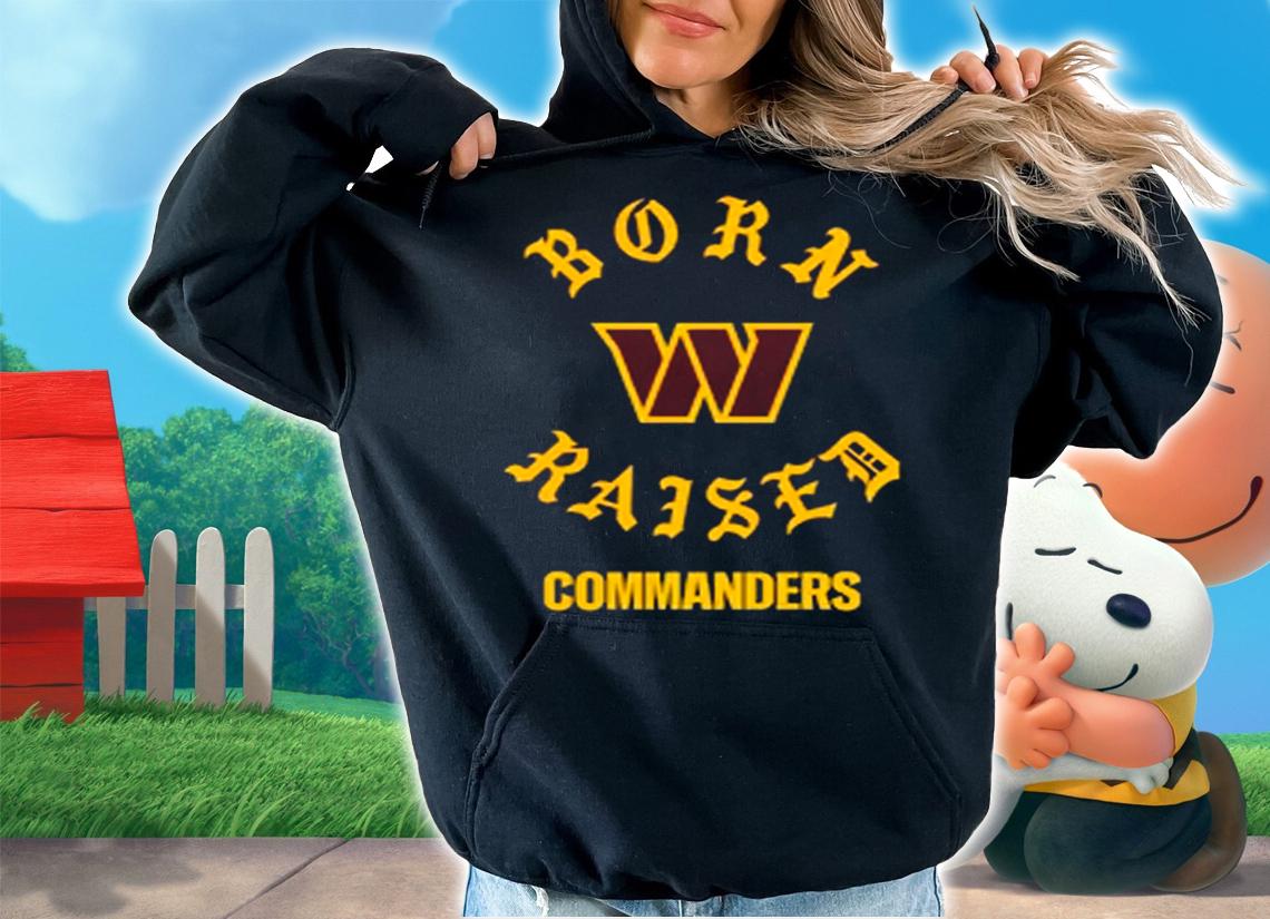 Washington Commanders Logo Born Raised Commanders t-shirt