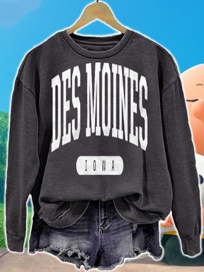 Des Moines Iowa Souvenir Gift Shirt