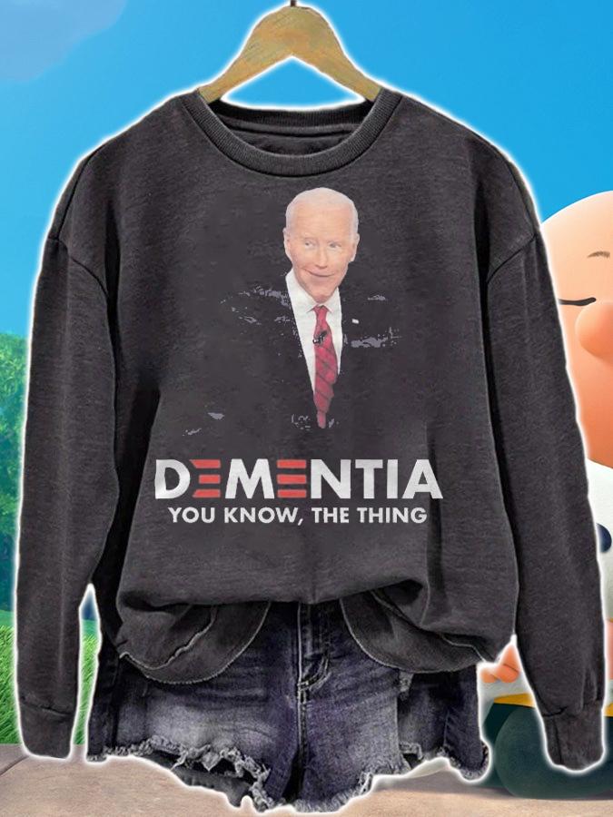 F Joe Biden fJB Anti Biden Dementia Joe You Know The Thing T-Shirt
