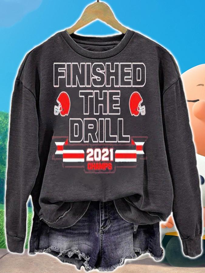 Georgia Bulldogs Finished The Drill 2021 Champs Shirt sweatshirt