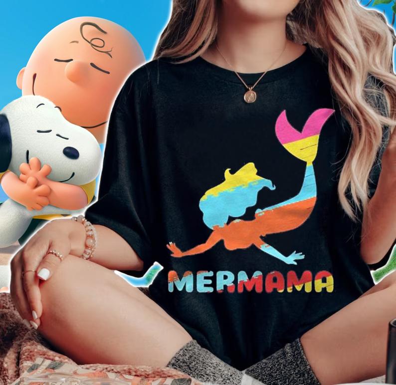 Mermama Mama Mothers Day Mermaid Ocean Fish Deepsea Mermaid Shirt